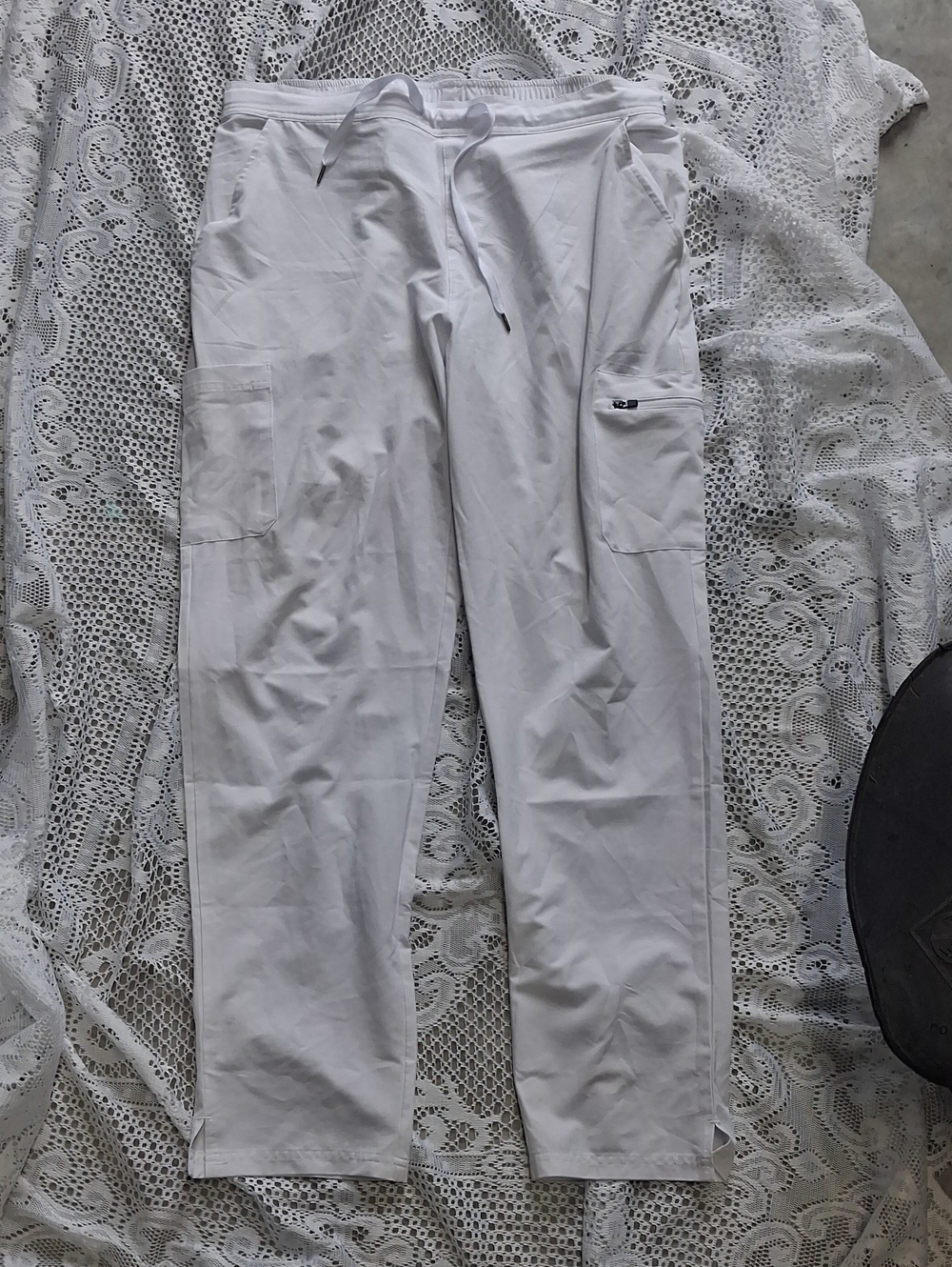 White Scrub Pants